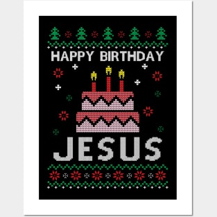 Happy Birthday Jesus Posters and Art